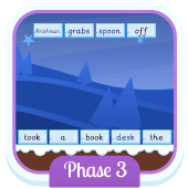 Play 'Sentence Substitution (Phonics Phase 3)'